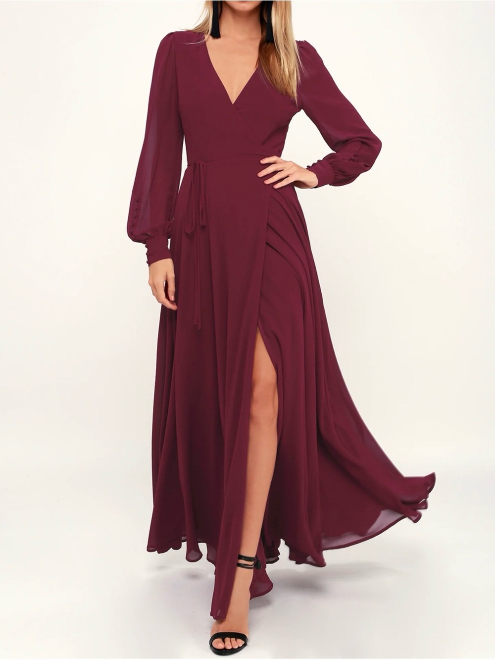 Lulus My Whole Heart Wrap Dress-L